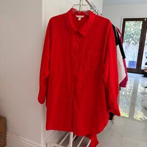 H&M button down tunic shirt